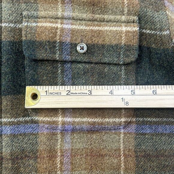 Lauren Ralph Lauren 100% Lambswool Plaid Zip Up Jacket Women’s Petite Medium - Picture 6 of 16